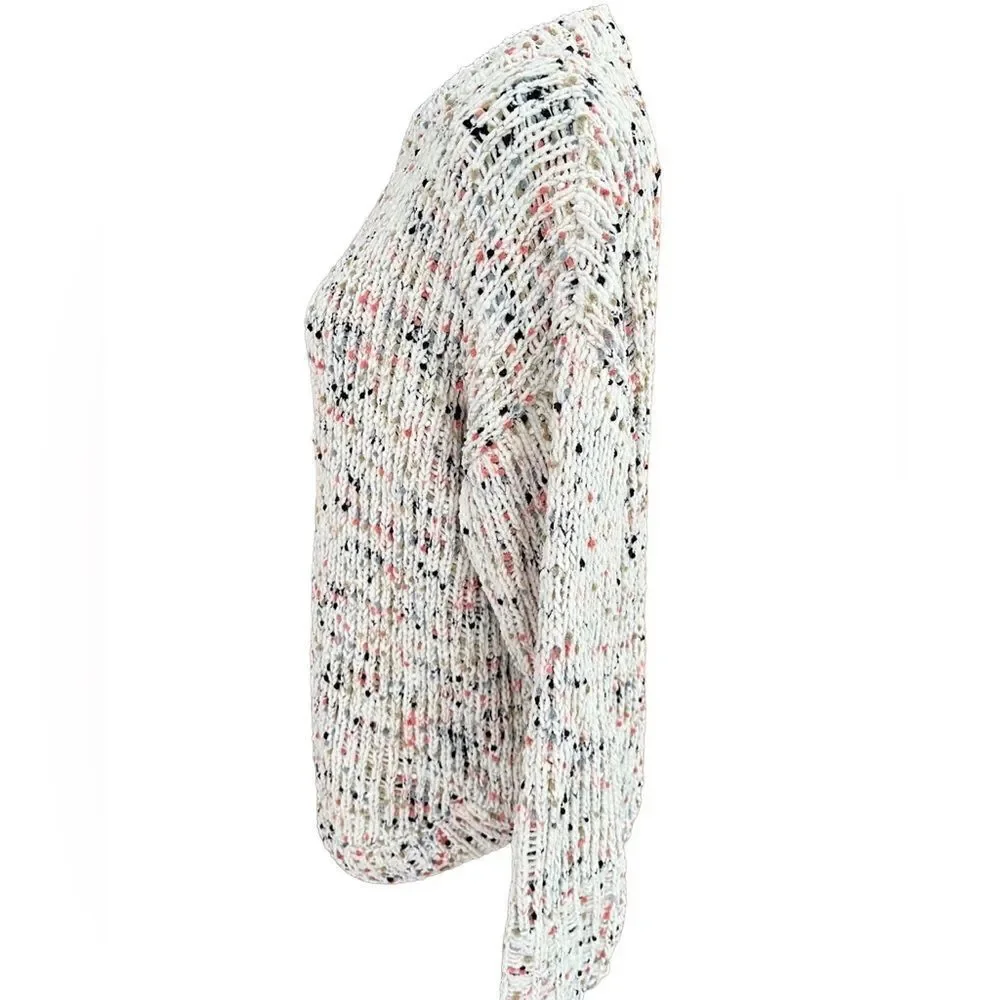 Anthropologie Harper Heritage crew neck multicolor knit sweater size M